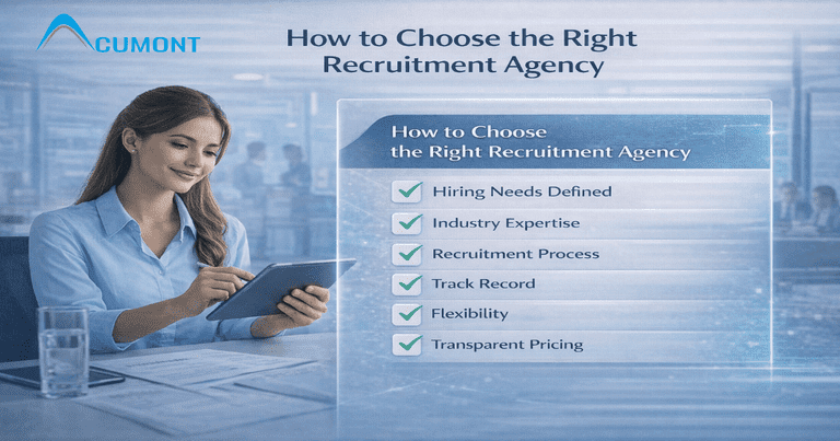 How to choose the right recruitment agency for effective hiring and talent acquisition.