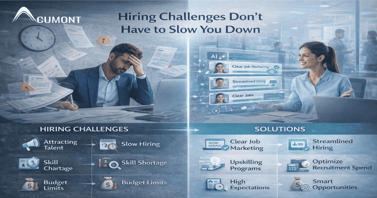 Top recruitment challenges and solutions for attracting talent and streamlining hiring processes.