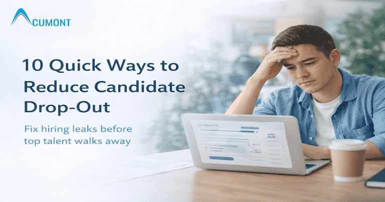 Candidate feeling stressed during job application process - ways to reduce candidate dropout in recruitment.
